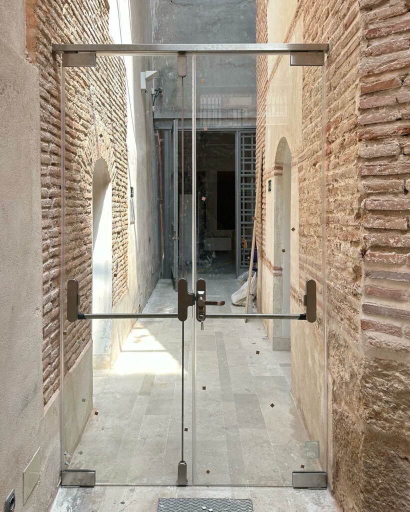 puerta de cristal interior